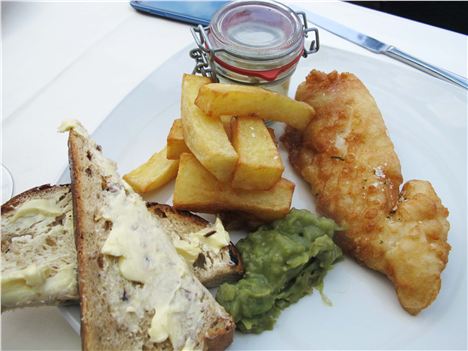 Fish and chips (£14.50)