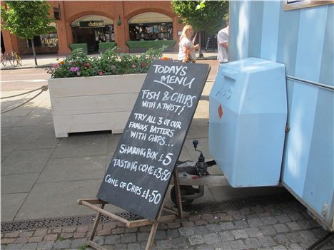 Blackboard in the sun