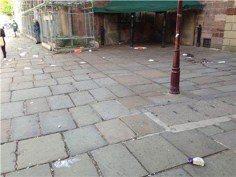 St Ann's Square at 6.20pm on a Saturday