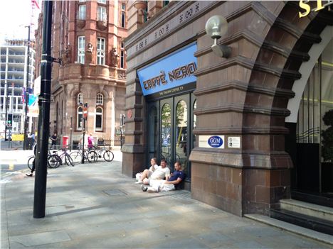 Caffe Nero is still waiting for its terrace chairs