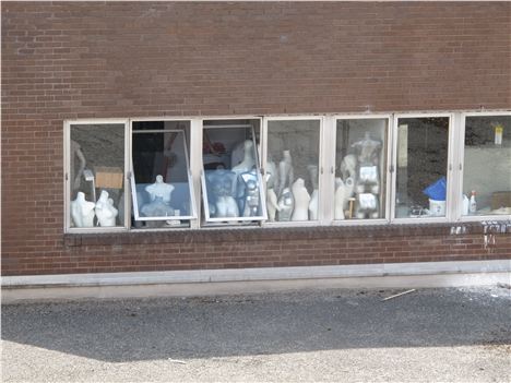 Manchester Arndale's staff room for mannequins