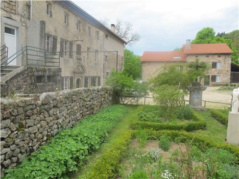 The Restored Historival Herb Garden At Clavax