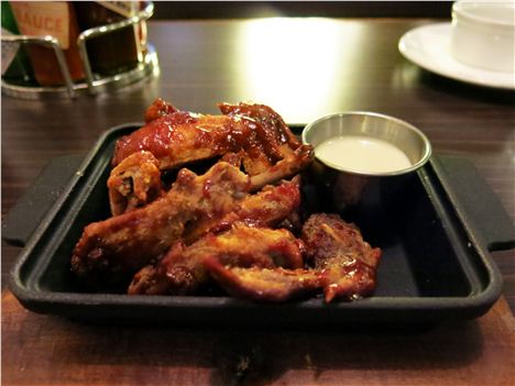 Chicken wings at All Star Lanes