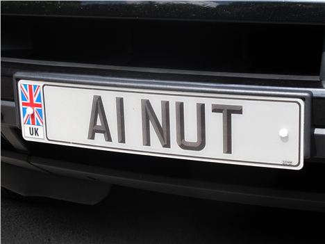 Nutter's coy reg plate