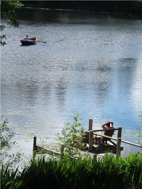 Rowing On The Tarn At Lake House