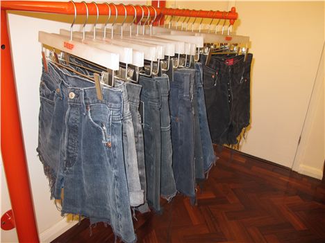 Student's favourite denim cut-offs at Deep, Manchester