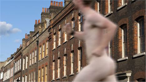 A man was seen running naked through NQ