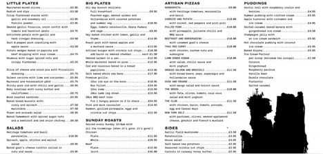 Big big menu