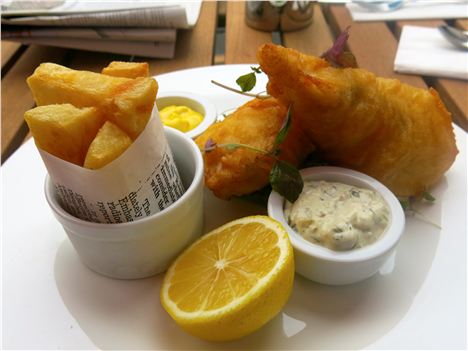 Excellent fish and chips