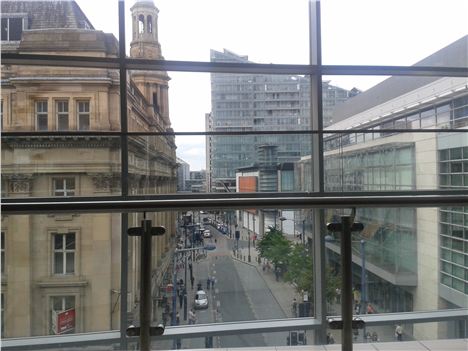 Redeeming feature: The west facing vista from Arndale Food Court