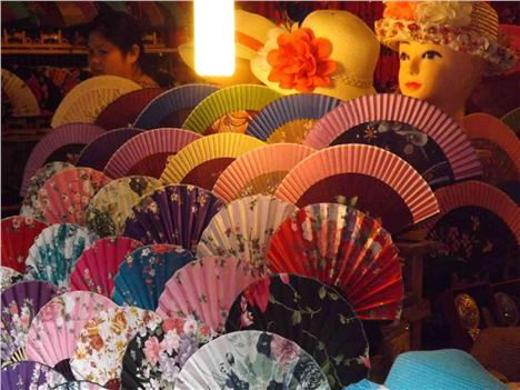 Fan Stall In Xi'an Muslim Market