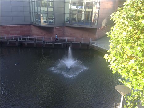 It's a true blue fountain