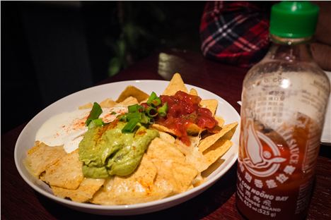 Nachos and Biggsy's fave hot sauce