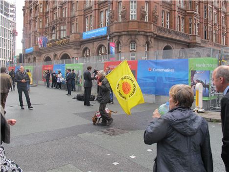 Nuclear man and the 'No Nukes' dog