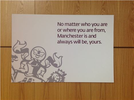 Sweet message of Mancunian love