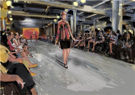 Artist impression: Mayfield fashion event