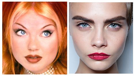 Brow fashion - then and now