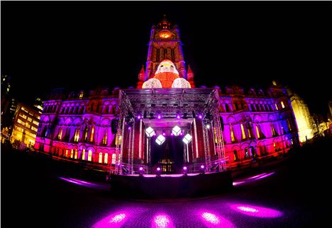 Town Hall uplighting for the 2013 festive period