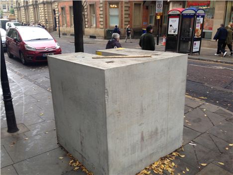 That marvellous block of concrete supporting a stick