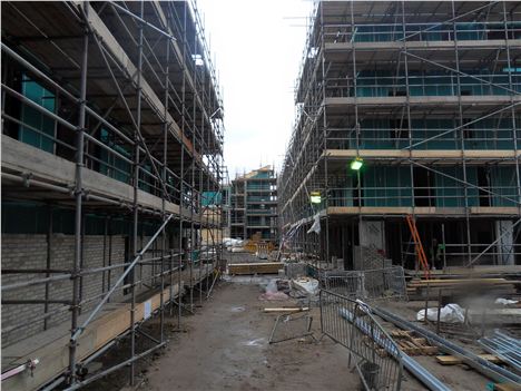 The Courtyard under construction