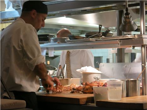 Chopping Chicken At Zuni