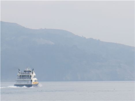 Sausalito Ferry Heads Across The Bay To San Francisco