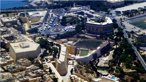 Phoenician to the right, Valletta to the left