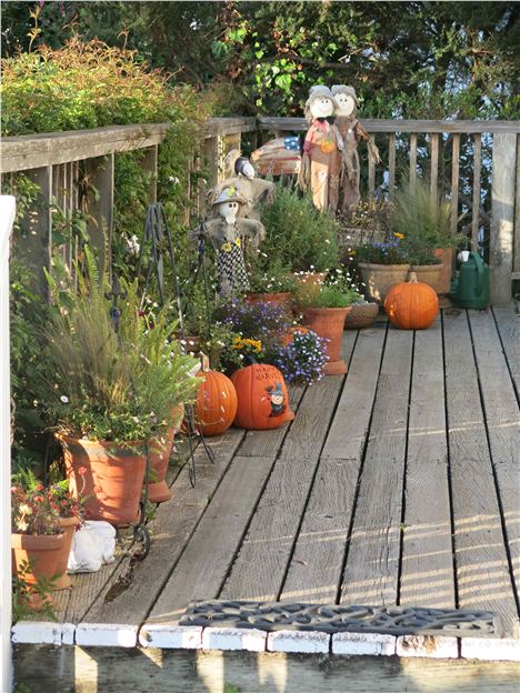 Pumpkin And Scarecrow Porch