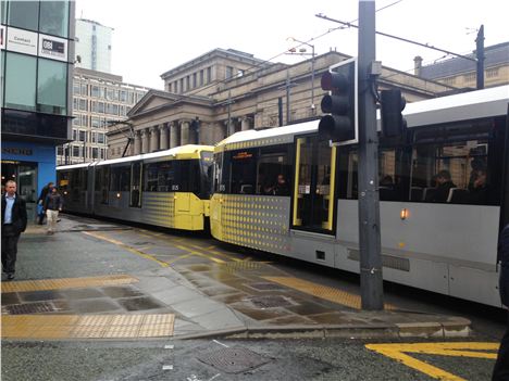 Man killed by tram in city centre