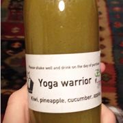 Yoga Warrior%3B Kiwi, pineapple, cucumber and apple.