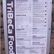 TriBeCa food menu