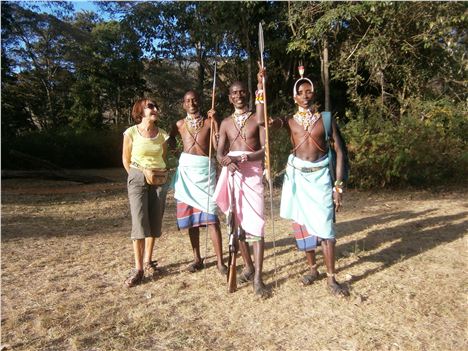 Me With Samburu Elders And Warrior