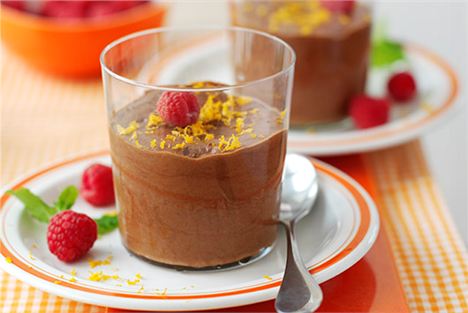 2-Day diet chocolate and orange mousse