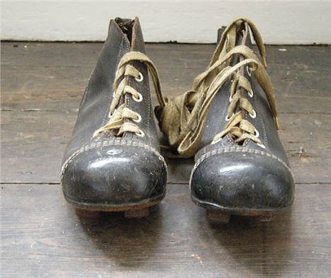 Boots made for early footballing giants