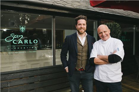 San Carlo Group Md Marcello Distefano And Aldo Zilli At The Launch Of San Carlo Fiorentina In Hale