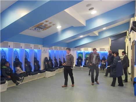 Home team dressing room