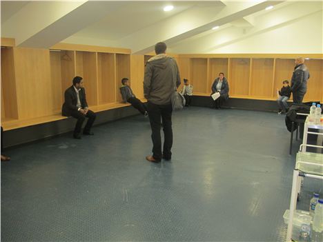 Away-team dressing room