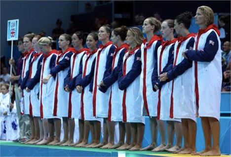 The team lined up at the London 2012 Olympics