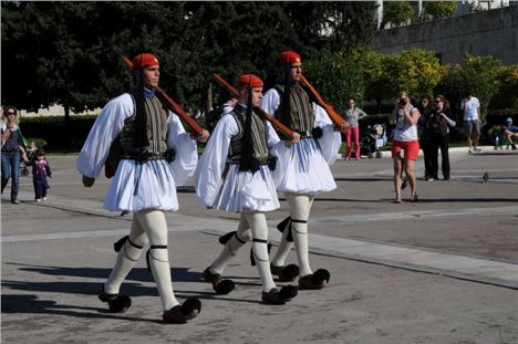 Changing Of The Guard In Syntagma Square