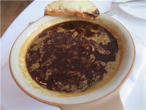 Onion soup get's chef compliment