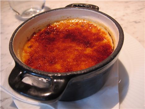 Creme brulee flew out
