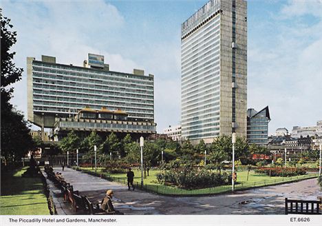 Piccadilly and the sunken gardens in the 1960s