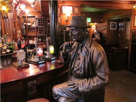 Hey, Mr Lowry, you're always at that bar, what type of artist are you? A piss-artist?