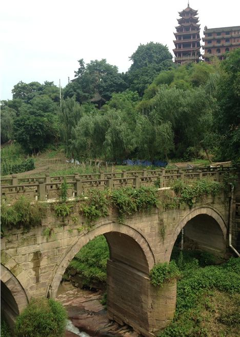 View into Cicique, 15km from central Chongqing