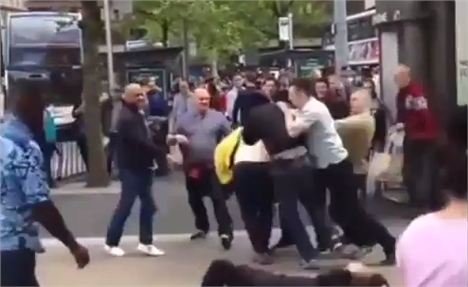 Piccadilly brawl