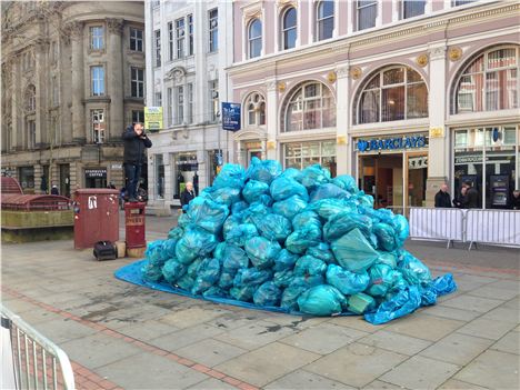 Yes, yes, people throw litter and you're making a point