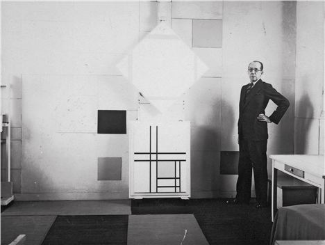 Mondrian In His Studio In Paris 1933