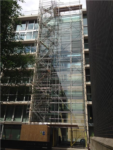 Timber Wharf Scaffolding