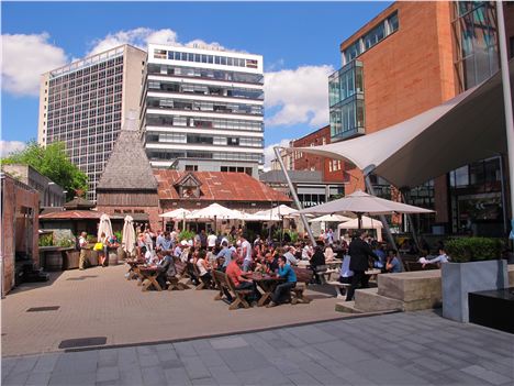 Big terrace and Oast House