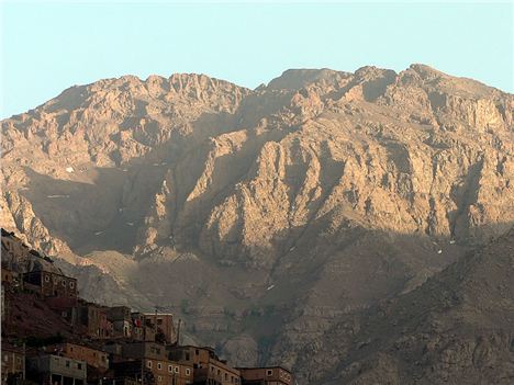 Toubkal At Dusk From The Kasbah